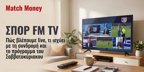 ΣΠΟΡ FM TV: Πώς βλέπουμε live, τι ισχύει με τη συνδρομή και το πρόγραμμα του Σαββατοκύριακου
