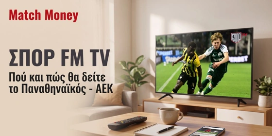 ΣΠΟΡ FM TV: Το πρόγραμμα του Σαββατοκύριακου - Πού και πώς θα δείτε το Παναθηναϊκός - ΑΕΚ