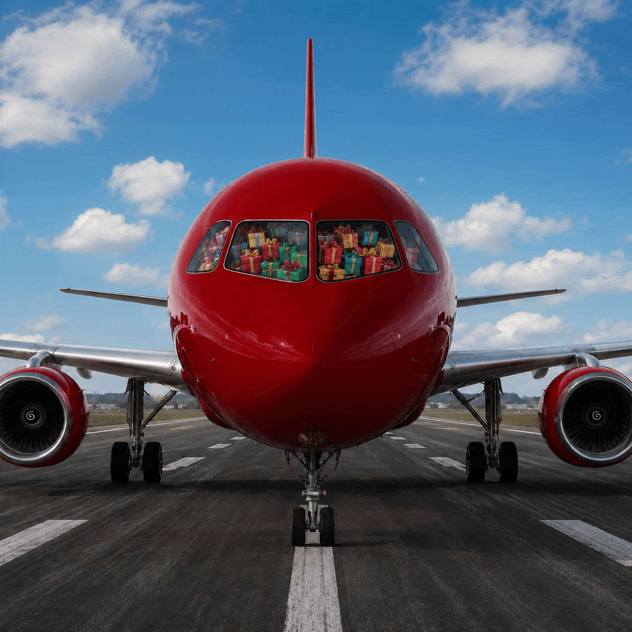 Airplane Red Widget.gif
