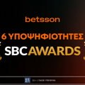 Η Betsson υποψήφια για 6 βραβεία στα SBC Awards 2025